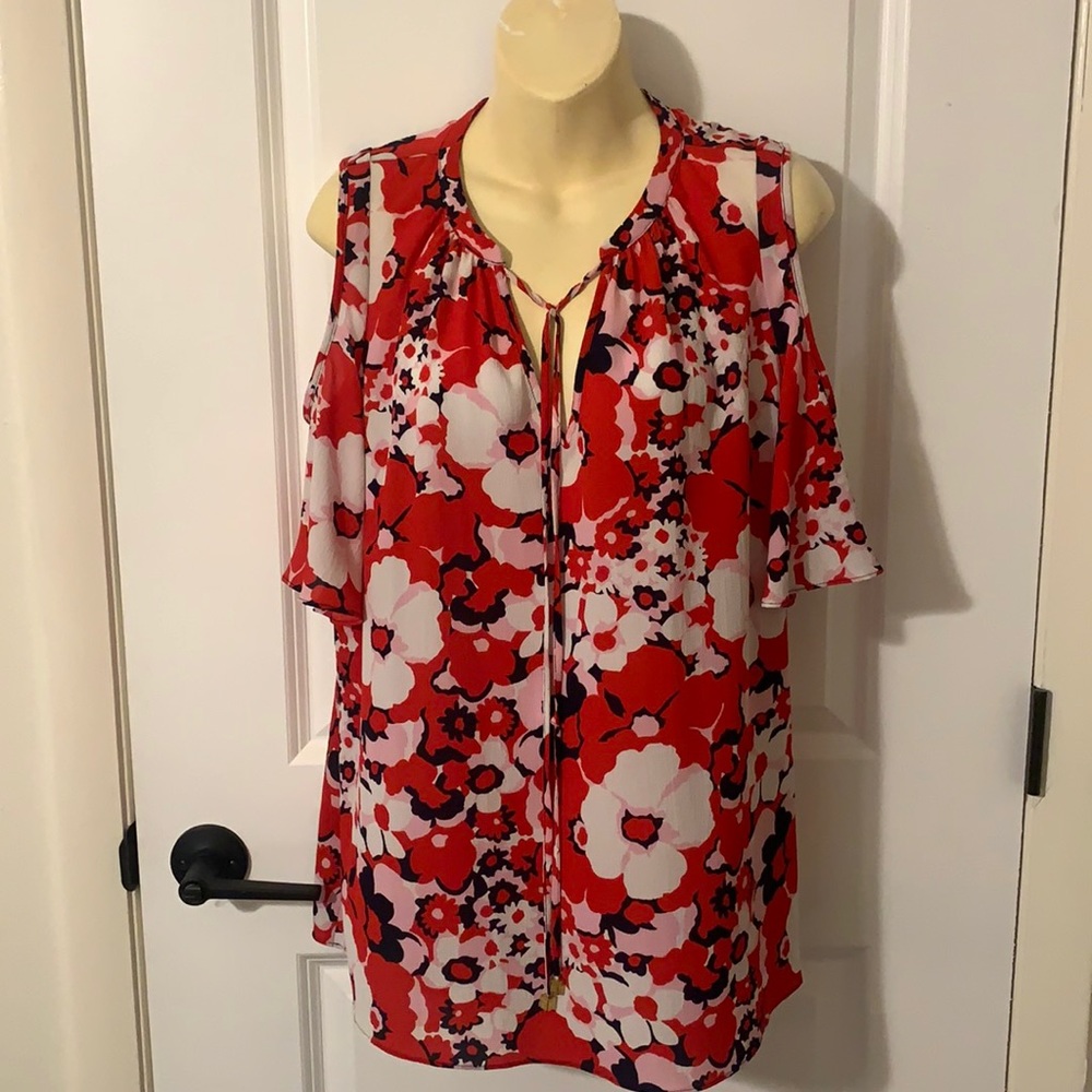 NWOT Michael Kors cold shoulder blouse